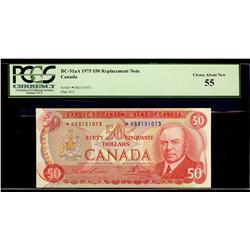 1975 $50 BC-51aA Replacement *HB3151073 Lawson-Bouey PCGS AU