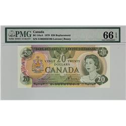 1979 $20 BC-54aA #51002856196 PMG Gem UNC66 EPQ.
