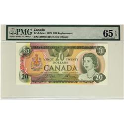 1979 $20 BC-54bA-i #51600154241 Steel engraved back PMG Gem 