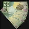 Image 1 : 2004 $20.  Lot of 24 notes, includes BC-64a-i EZD (4), EZF (