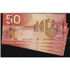 Image 1 : 2004 $50 BC-65a #AHA7115392-395.  Lot of four notes all UNC.