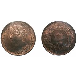 1861 N.B. 1/2¢ TIED FOR FINEST KNOWN!  ICCS MS-64 REDPQ+, 90