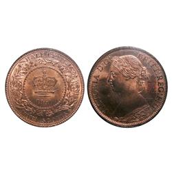 1864 N.S.  1/2¢ TIED FOR FINEST KNOWN!   ICCS MS-65 RED PQ+,