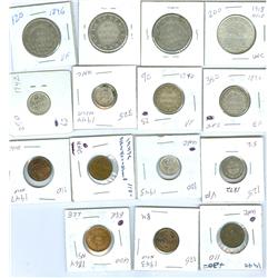 Mixed Lot of decimal Maritime coinage.  Includes 1864 N.S. 1