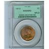 Image 1 : 1913 Nfld 1¢ PCGS MS66RD.   Darker wine red finish with grea