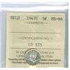 Image 1 : 1947c Nfld 5¢ ICCS MS64, superb example. Fully brilliant and