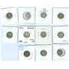 Image 1 : 1872H-1904H Nfld 10¢.  Lot of 11 coins including, 1872H(2), 