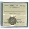 Image 1 : 1880 Nfld 10¢ ICCS VF20, lightly toned.