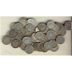 1941c Nfld 10¢.  Lot of 50 pcs, VF to EF.