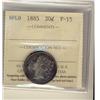Image 1 : 1885 Nfld 20¢ ICCS F15.  Better date 20¢ piece.
