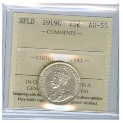 1919c Nfld 20¢ ICCS AU55 Brilliant