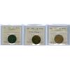 Image 1 : 1858, 1891 SDSL Obv.3 and 1900 plain.  Lot of 3 ICCS graded 