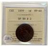Image 1 : 1859 1¢ DP N9 #2 ICCS EF-40