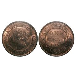 1859 DP#2 1¢ ICCS MS64 Red.  Wow! Wow! An amazing Victoria L