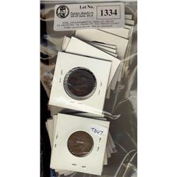 1882H-1919 1¢.  Lot of 20 large cents including, 1882H, 1891