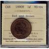 Image 1 : 1890H 1¢ ICCS MS64RB.