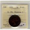 Image 1 : 1891 1¢ LL SD Obv 3  ICCS F12 