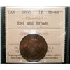Image 1 : 1895 1¢ ICCS MS64RB.  Nice lustrous example.
