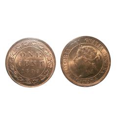 1895 1¢ ICCS MS66 Red PQ. An exceptionally attractive Victor