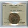 Image 1 : 1900 1¢ ICCS MS-64 RB, a really nice example with great fiel