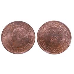 Tied for finest! 1900 1¢ ICCS MS65 Red.  A gorgeous Premium 