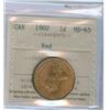 Image 1 : 1902 1¢ ICCS MS65RD.  Nice lustrous example 85% red.