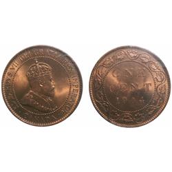 1904 1¢ ICCS MS66 Red. The beautiful almond-tan surfaces are