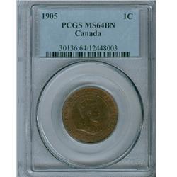 1905 1¢ PCGS MS64BN. 