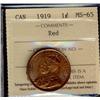 Image 1 : 1919  1¢ ICCS MS65 Red, flashy!