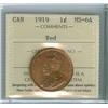 Image 1 : 1919 1¢ ICS MS64RD.  Nice well struck example.