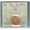 Image 1 : 1922 1¢ ICCS MS63RD.  Lustrous 100% red.