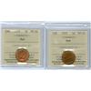 Image 1 : 1935, 1959.  Lot of 2 ICCS graded 1¢ coins, both MS64 Red.  