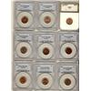 Image 1 : 1943--1956 1¢.  Lot of 9 coins.  8 of which are PCGS graded.