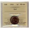 Image 1 : 1944 1¢ ICCS MS64RD. Bright and attractive coin. A tougher d