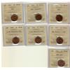 Image 1 : 1945 - 1953 1¢.  Lot of seven ICCS MS64RD coins including, 1