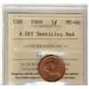 Image 1 : 1949 1¢ A Off Dent. ICCS MS66RD 