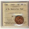 Image 1 : 1949 1¢ A to Dent ICCS MS64RD. Better type in Mint state.
