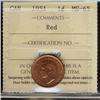 Image 1 : 1951 1¢ ICCS MS65RD. Full red.
