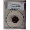 Image 1 : 1954 1¢ NSF PCGS PL64RB.  Lustrous with a bluish tint.