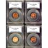 Image 1 : 1956, 1957 & 1959 1¢ PCGS MS65 and the 1958 1¢ PCGS MS66.  L