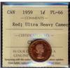 Image 1 : 1959 1¢ ICCS PL66 Ultra Heavy Cameo.  