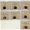Image 1 : 1979-2003 1¢ ICCS.  Lot of seven coins includes, 1979 Numism