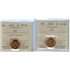 Image 1 : 2006P 1¢ ICCS MS66.  Lot of 2 coins both full red. A difficu
