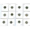 Image 1 : 1880H - 1899 5¢ silver.  Lot of 12 coins including 1880H, 18