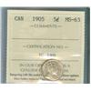 Image 1 : 1905 5¢ ICCS MS63. Hint of golden tone.