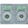 Image 1 : 1914 5¢ & 1908 10¢.  Lot of two coins both in PCGS green hol