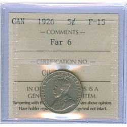 1926 Far 6 5¢  ICCS F15