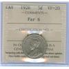 Image 1 : 1926 Far 6 5¢  ICCS VF20