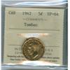 Image 1 : 1942 5¢ Tombac ICCS SP64. Well struck with nice mirror surfa