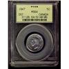 Image 1 : 1947 5¢ Dot PCGS MS64.  Tough issue for grade in old PCGS ho